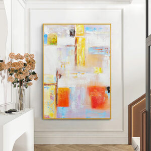 2023 Colorful Abstract Painting Modern Art Wall Decor Dining Room Wall Art