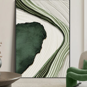 Dark Green Paintings Trendy Wall Art Living Room Frames