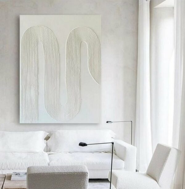 Simple Texture Oil Painting Large Neutral Wall Art Home Art Gallery