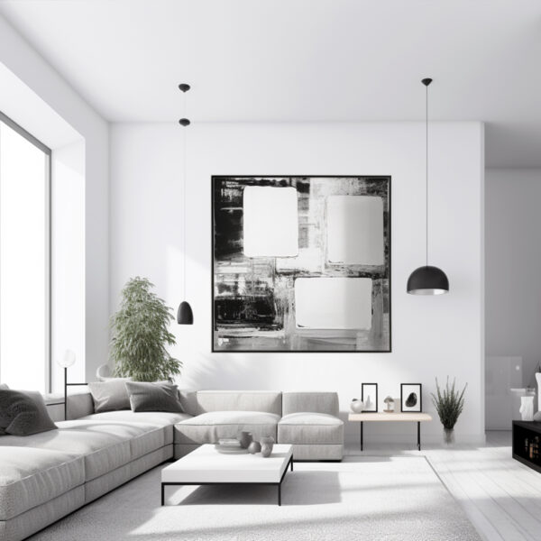 Beautiful Paintings Black And White Living Room Decor Large Wall Decoration12